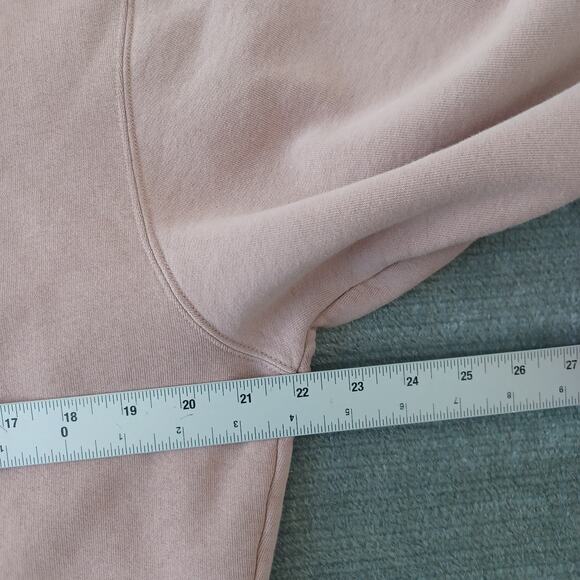 Alexander Wang Hoodie Sweater Womens M Mauve Pink Foundation Terry Logo Casual - Picture 5 of 11